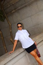 Camisa Feminina Manga Curta em Tricoline - Imagem 4