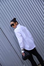 Camisa Feminina Gola Alta em Tricoline Premium - Imagem 3