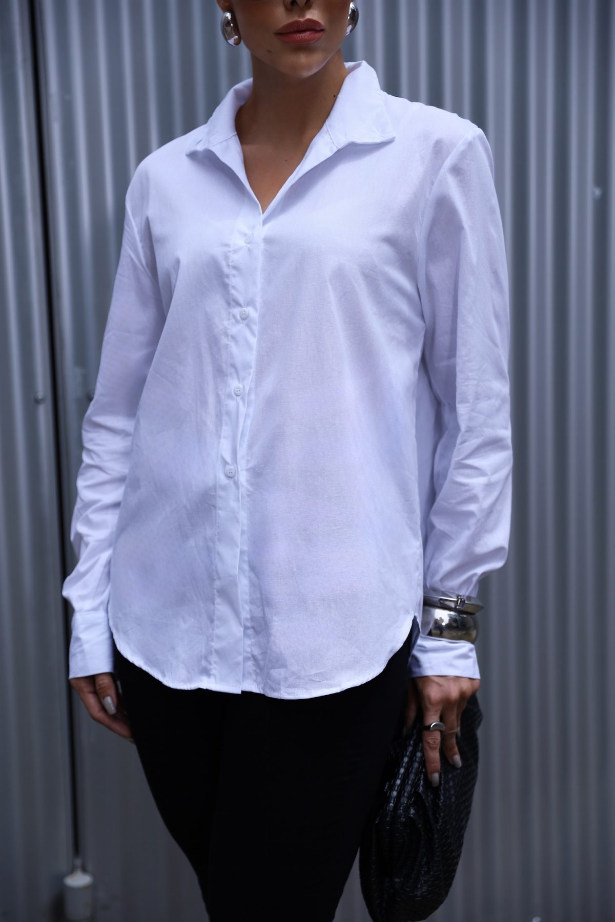 Camisa Feminina Gola Alta em Tricoline Premium - Imagem 9